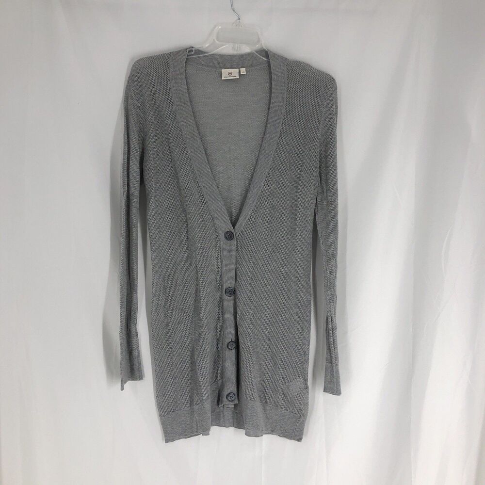 AG Adriano Goldschmied Long Sleeve Tunic Cardigan Women’s S Gray